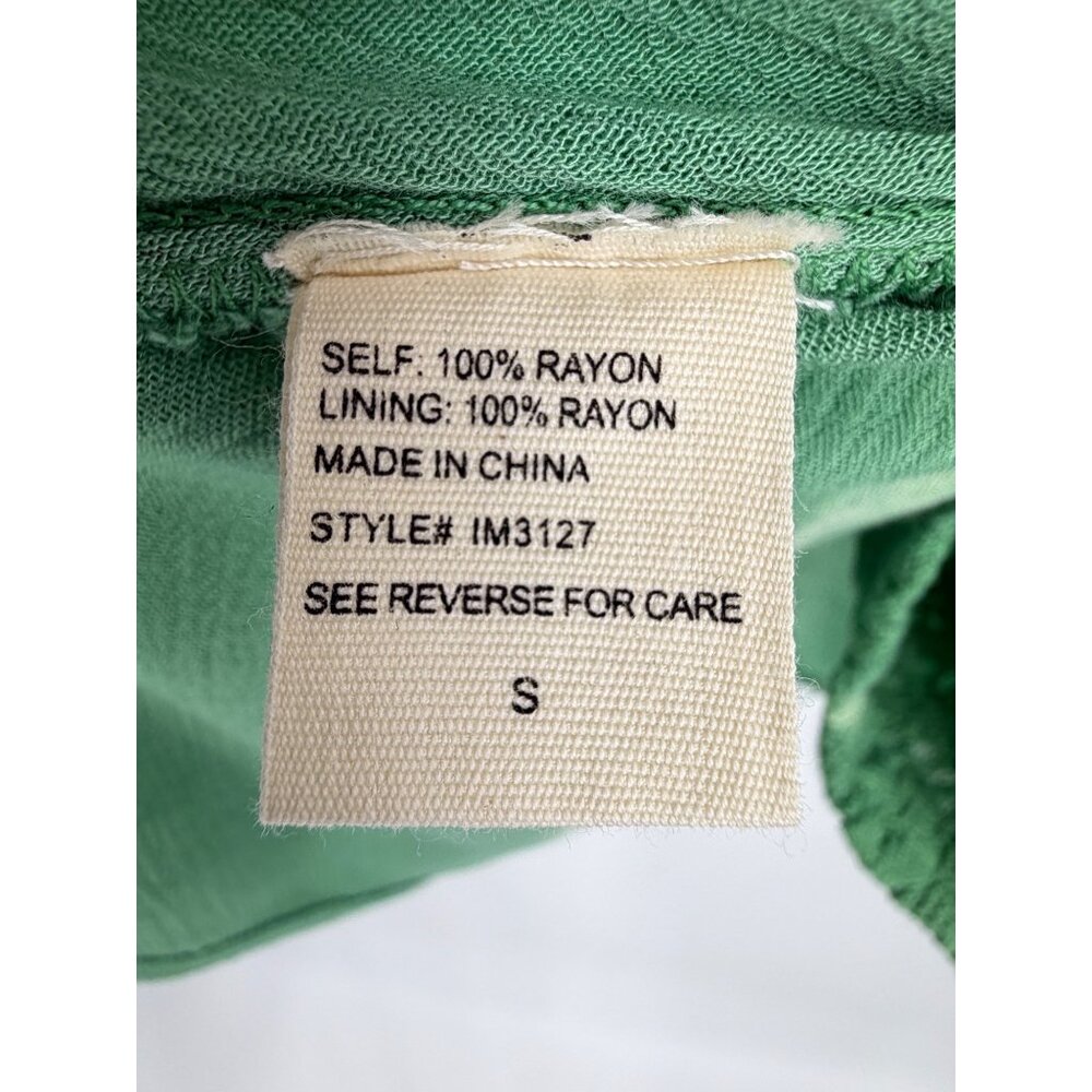 NWOT Green Crochet Tie Dye Mini Slip Dress S | Boho Grunge Fairycore Whimsigoth - Picture 16 of 16